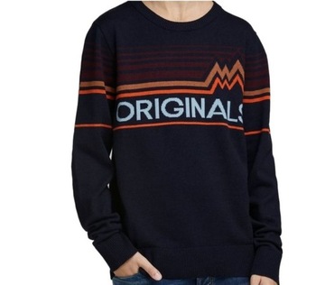 Jack & Jones Originals nowy sweter r. S granatowy