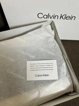 Męskie mokasyny półbuty skóra Calvin Klein