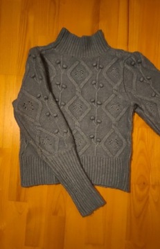 Niebieski krótszy sweter Orsay 34 36 