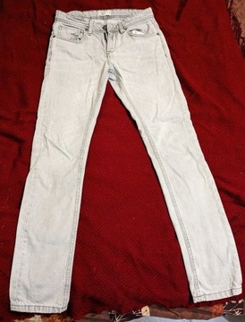 Szare dżinsowe spodnie