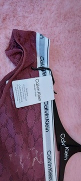 Figi koronkowe Calvin Klein CK L bikini stringi