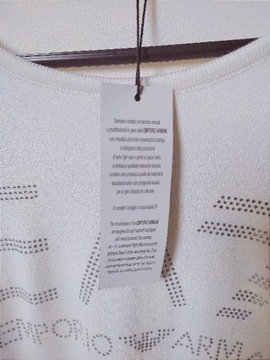 Emporio Armani biały sweterek 