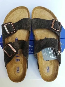 Klapki Birkenstock Arizona 43 soft footbed skóra