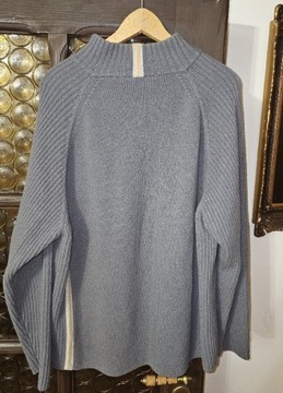 Sweter szary bawełniany XL 