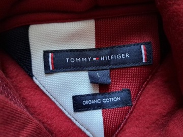 Nowa bluza L męska Tommy hilfiger bordowa