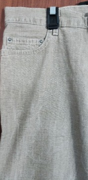Spodnie z bawełny strukturalnej - kolor oliwkowy