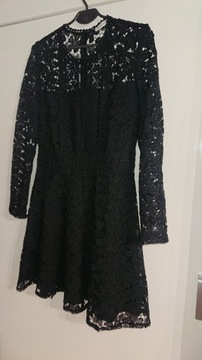 Sukienka koronka /gipiura Reserved 40 czarna