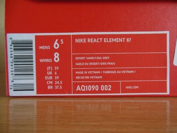 39 Buty Nike React Element 87 Desert Sand