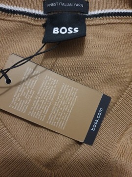 Hugo Boss sweter wełna jagnięca nowy