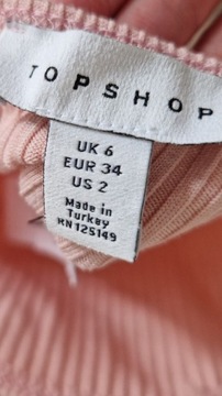 Różowe body Topshop XS