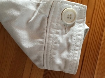 Abercrombie kurtka biała, jeansowa z futerkiem 36