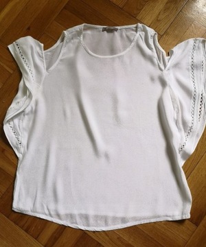 Top bluzka Orsay 36 S koszulka biały krem24 hm 
