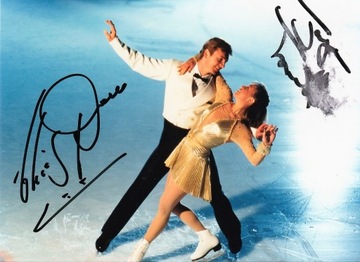 JANE TORVILL I CHRISTOPHER DEAN - autografy