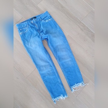 Zara trf proste spodnie jeansowe Xs 34