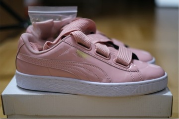 Różowe Buty Puma Basket Heart Patent 