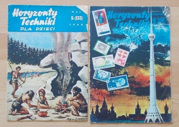  2 x HORYZONTY TECHNIKI DLA DZIECI 1968