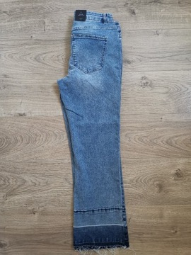 Spodnie damskie jeans dżins Vero Moda slim kick flare niebieskie nowe 32