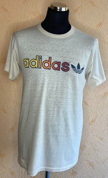 T-shirt Vintage 80s Adidas Originals Roz. M