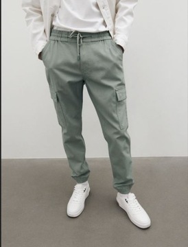 RESERVED Spodnie męskie zielone NOWE - XL