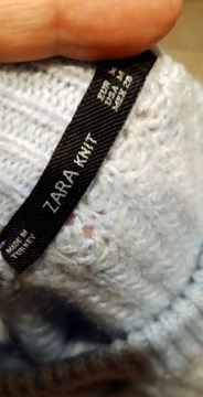 Moda Swetry Swetry oversize Zara Knit Sweter oversize jasnoszary Melan\u017cowy W stylu casual 
