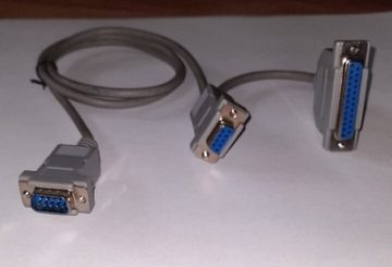 Kabel drukarka, PC, d-sub x2, LPT #2