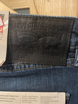 Spodnie Levis męski 504 nowe 31/32