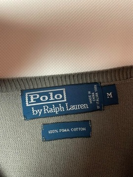 Sweter w serek Polo Ralph Lauren Szary (Rozmiar M)