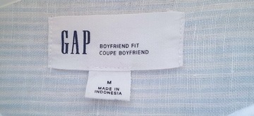 GAP Boyfriend__Lniana koszula w paski roz.M/38