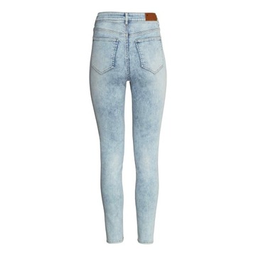 Nowe spodnie jeansy dżinsy H&M 33 42 XL wybielane