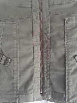 Krótka spódnica jeans khaki  Zara Basic, r. M