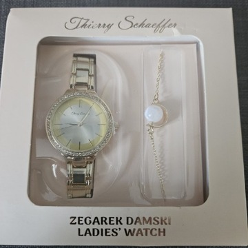 Zegarek damski Thierry Schaeffer + bransoletka 
