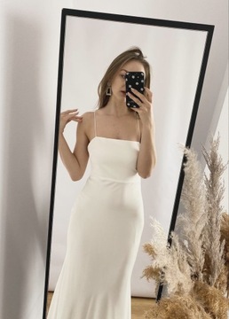 Piękna delikatna suknia ślubna asos xs wiązana