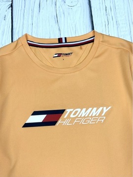 TOMMY HILFIGER Koszulka Męska Elastyczna Logo r S