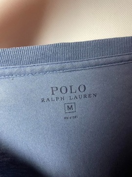 T-shirt Polo Ralph Lauren M w serek jasnofioletowy