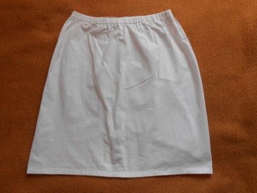 Biała przewiewna spódnica medyczna/robocza M