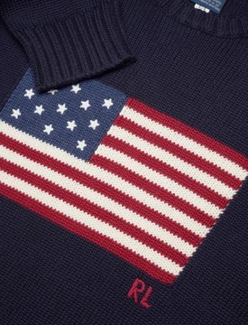 Sweter Polo Ralph Lauren Nowy Rozmiar L -   FLAG