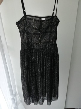 Sukienka naked dress r. 34 czarna złoto Divided 