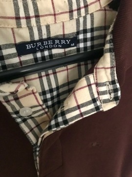koszulka polo Burberry elegancka M vintage unisex