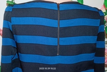 Bluzka w paski śliski materiał Zara XS-L (34-40)