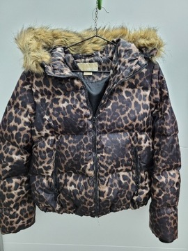 MICHAEL KORS KURTKA PUCHÓWKA BOMBER PANTERA