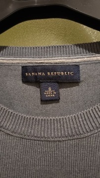 Banana Republic  Męski sweter z jedwabiu, 75% Jedwab 5% Kaszmir, Rozmiar S