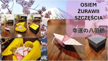 PREZENT 8 ŻURAWII SZCZĘŚCIA ORIGAMI DEKORACJA