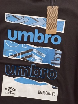 Czarny t-shirt męski Umbro 