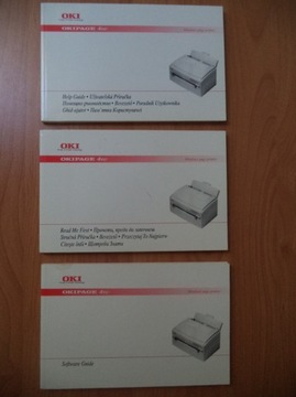 Instrukcje obsługi drukarki OKIPAGE 4w