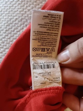 U.S. Polo Assn koszulka polo czerwona bawełna L