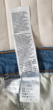 MĘSKIE SPODNIE JEANSY LEVI'S 501 ROZM. W31 L32