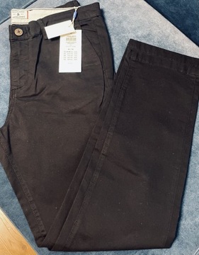 Męskie spodnie chino na co dzień i elegancko czarne Jack&Jones W30 L30