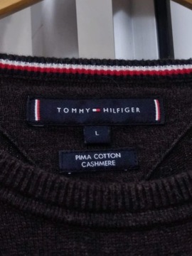 Sweter sweterek bluza brązowa ciema Tommy Hilfiger