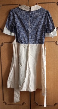 Sukienka kopertowa real vintage retro bawełna S-M