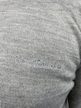 Sweter z okrągłym dekoltem Pierre Cardin szary M